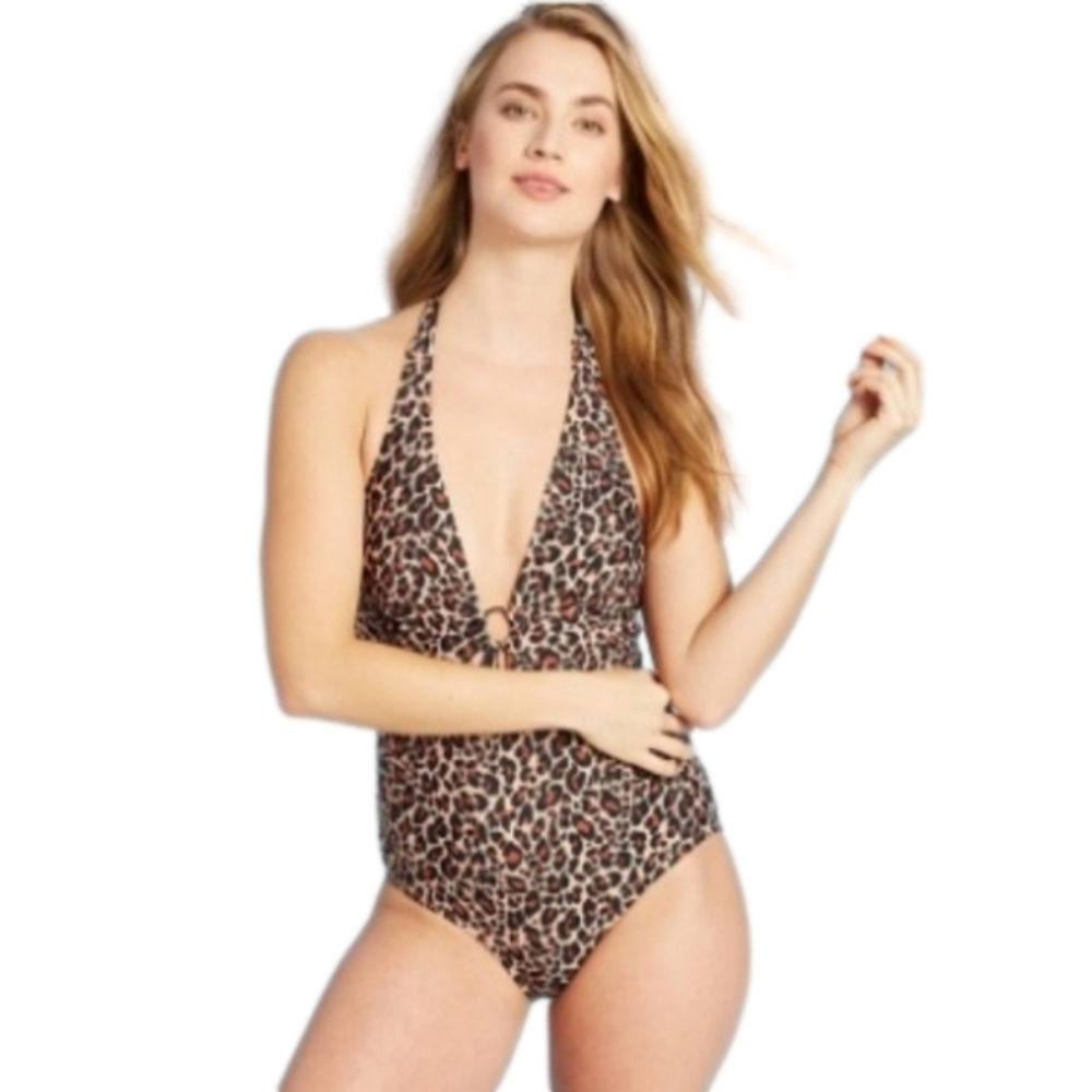 Kona Sol One Piece Swimsuit Leopard